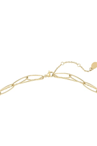 Necklace Full Moon Gold Color Stainless Steel h5 Picture3